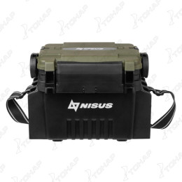 Ящик форелевый NISUS 30x21.5x25 см, черный с зеленым