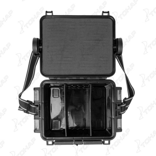 Ящик форелевый NISUS 30x21.5x25 см, черный с зеленым