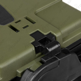 Ящик форелевый NISUS 30x21.5x25 см, черный с зеленым