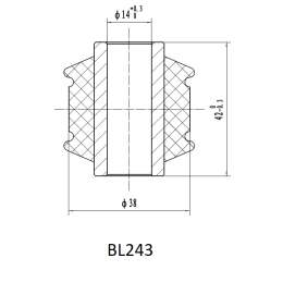 Втулка амортизатора РИФ SA243 (с маркировкой 1)
