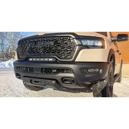 Площадка РИФ под лебёдку с защитой радиатора в штатный бампер RAM 1500 Rebel 2024+