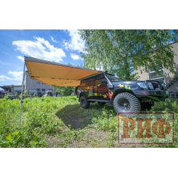 Маркиза автомобильная РИФ комбинированная (прямоугольная с веерной частью) 2.5х3.0 м (правая)