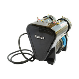 Лебёдка автомобильная электрическая 12V Runva 10000 lbs 4500 кг двухмоторная (синтетический трос) 