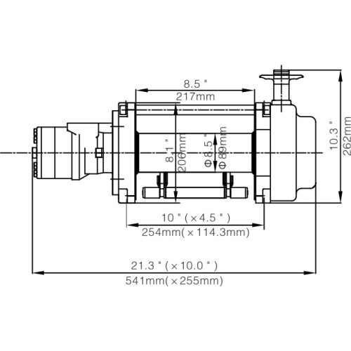 Лебёдка гидравлическая Runva 15000 lbs 6800 кг