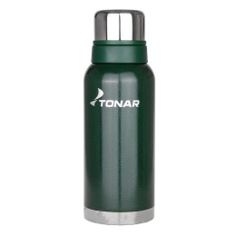 Термос ТОНАР 1600ML с ситечком зеленый (2 крышки-кружки)