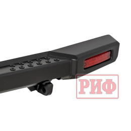 Бампер РИФ силовой задний УАЗ Буханка с фонарями, возможностью установки фаркопа, стандарт