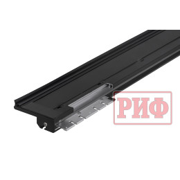 Крышка кузова РИФ для JAC T8, роллета раздвижная с электроприводом 1538х1606 мм, алюминиевая, черная