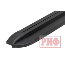 Крышка кузова РИФ для JAC T8, роллета раздвижная с электроприводом 1538х1606 мм, алюминиевая, черная