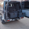 Органайзер в багажник для Toyota Land Cruiser 76 (2 выдвижных ящика+спальник)