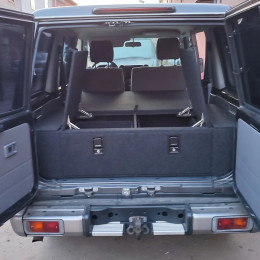 Органайзер в багажник для Toyota Land Cruiser 76 (2 выдвижных ящика+спальник)