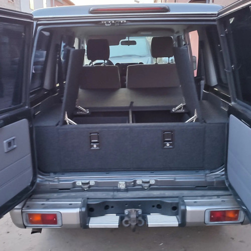 Органайзер в багажник для Toyota Land Cruiser 76 (2 выдвижных ящика+спальник)