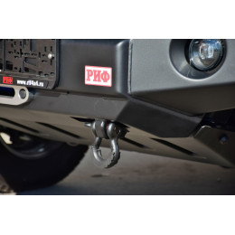 Бампер РИФ силовой передний для ГАЗ Соболь NN под штатные фары, с центральной защитной дугой, стандарт