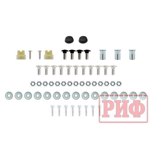 Бампер РИФ силовой передний для ГАЗ Соболь NN под штатные фары, с центральной защитной дугой, стандарт