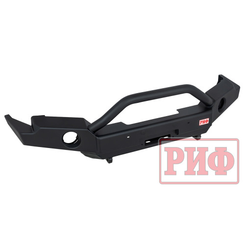 Бампер РИФ силовой передний для ГАЗ Соболь NN под штатные фары, с центральной защитной дугой, стандарт