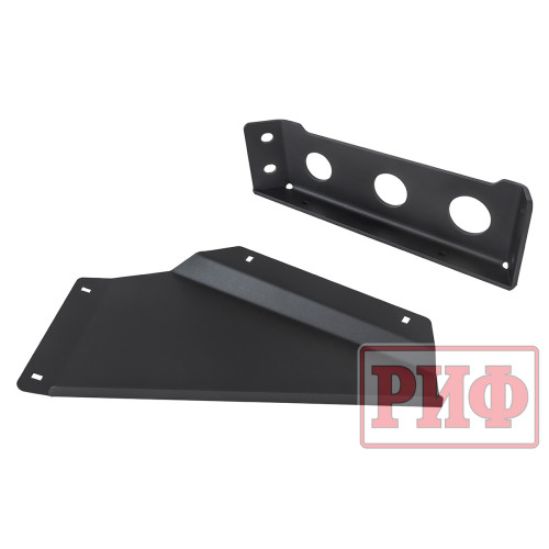 Бампер РИФ силовой передний для ГАЗ Соболь NN под штатные фары, с центральной защитной дугой, стандарт