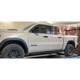 Пороги РИФ силовые алюминиевые для RAM (Dodge) 1500 Rebel 2019+