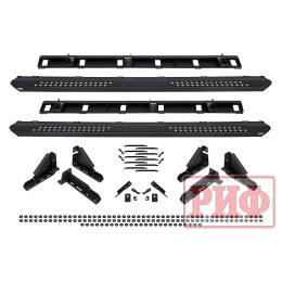 Пороги РИФ силовые алюминиевые для RAM (Dodge) 1500 Rebel 2019+