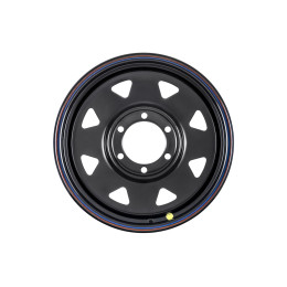 Диск усиленный стальной черный 6x139,7 8xR17 d110 ET+25 (треугольник мелкий)