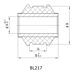 Втулка амортизатора РИФ SA217 (с маркировкой 1')