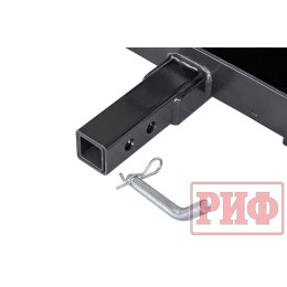 Лебёдка переносная РИФ 9000U c квадратом для фаркопа, стальной трос (облегченная)