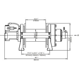 Лебёдка гидравлическая Runva 20000 lbs 9072 кг