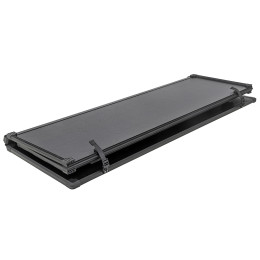 Крышка кузова РИФ для Great Wall Poer KingKong, трёхсекционная, алюминиевая, черная