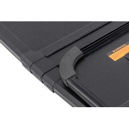 Крышка кузова РИФ для Great Wall Poer KingKong, трёхсекционная, алюминиевая, черная