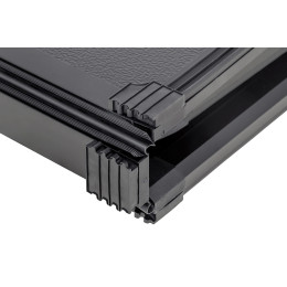 Крышка кузова РИФ для Great Wall Poer KingKong, трёхсекционная, алюминиевая, черная