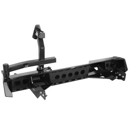 Бампер РИФ силовой задний Mitsubishi L200 2015-2019 с калиткой и подсветкой номера, без фаркопа