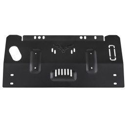 Защита Falcon радиатора, картера, РК, КПП для Toyota Land Cruiser 70 (дизель 2.8T/4.0L/4.5T (2016-2023), со штатной лебедкой), алюм. 8 мм