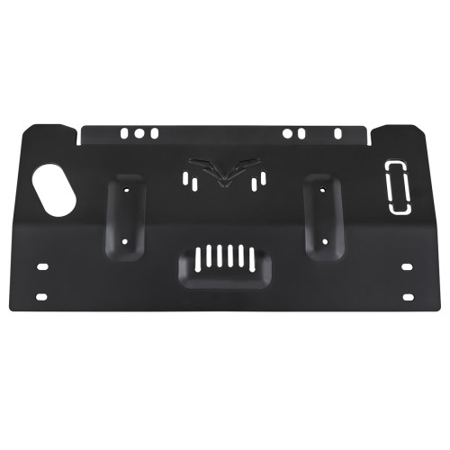 Защита Falcon радиатора, картера, РК, КПП для Toyota Land Cruiser 70 (дизель 2.8T/4.0L/4.5T (2016-2023), со штатной лебедкой), алюм. 8 мм