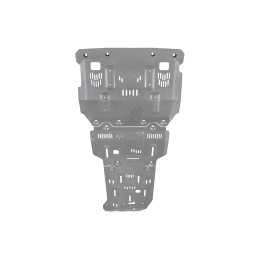 Защита Falcon радиатора, картера, РК, КПП для Haval H5 2.0T, дизель (2023+), алюминий, 8 мм