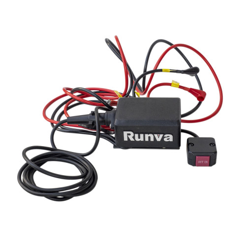 Лебёдка электрическая 12V Runva 4500A lbs (синтетический трос)