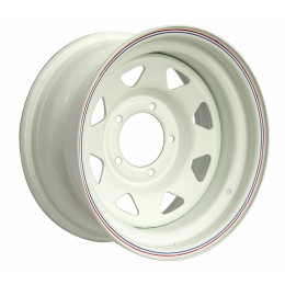 Диск усиленный УАЗ стальной белый 5x139,7 8xR15 d110 ET-19 (треуг. мелкий) (уценка)
