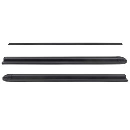 Крышка кузова РИФ для Foton Tunland G7, роллета раздвижная, алюминиевая, черная