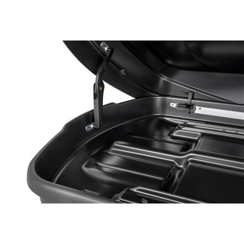 Бокс автомобильный на крышу Pentair RESORT 380 л черный глянец, двусторонний