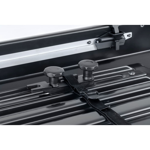 Бокс автомобильный на крышу Pentair RESORT 380 л черный глянец, двусторонний