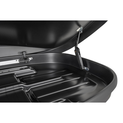 Бокс автомобильный на крышу Pentair RESORT 380 л черный глянец, двусторонний