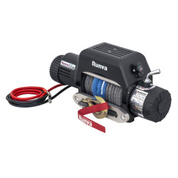 Лебёдка автомобильная электрическая 12V Runva 13500 lbs 6136 кг стальной трос