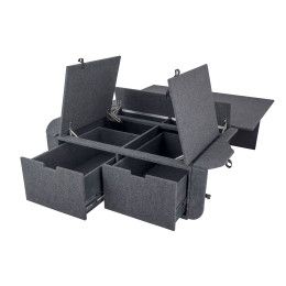 Органайзер для Mitsubishi Pajero IV (2 выдвижн.ящика+спальник) под сабвуфер