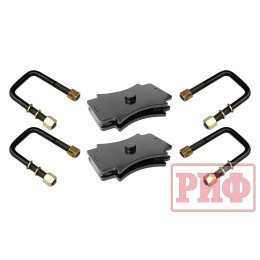 Комплект стремянок и проставок РИФ для лифта задних рессор ГАЗ Соболь 30 мм