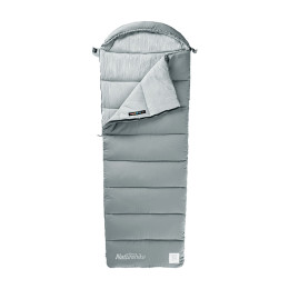 Мешок спальный Naturehike Envelope M300, (190+30)х80 см, (правый) (ТК: +6°C), серый