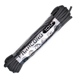 Паракорд 550 CORD nylon 10м SuperReflective (black wave)