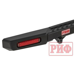 Бампер РИФ силовой задний УАЗ Буханка с фонарями, возможностью установки фаркопа, лифт 65 мм