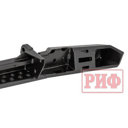 Бампер РИФ силовой задний УАЗ Буханка с фонарями, возможностью установки фаркопа, лифт 65 мм