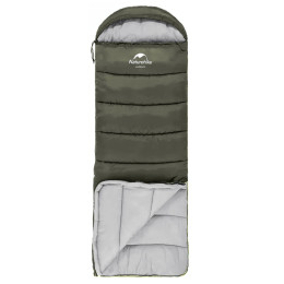 Мешок спальный Naturehike U150, 220х75 см, (ТК: +11C), (левый), темно-зеленый