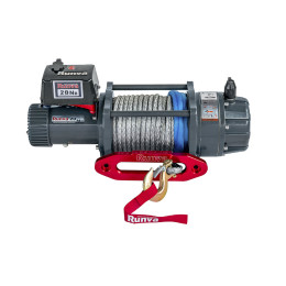 Лебёдка электрическая 24V Runva 20000 lbs влагозащищенная, синтетический трос