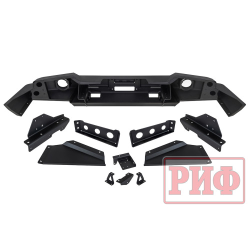 Бампер РИФ силовой передний для ГАЗ Соболь NN под штатные фары, стандарт