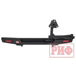 Бампер РИФ силовой задний для ГАЗ Соболь NN с фонарями, калиткой, возможностью установки фаркопа, стандарт