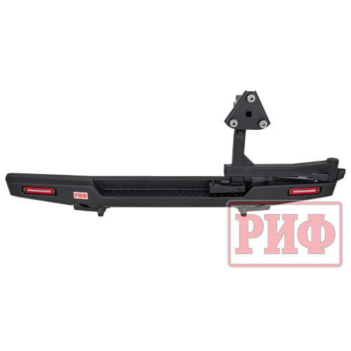 Бампер РИФ силовой задний для ГАЗ Соболь NN с фонарями, калиткой, возможностью установки фаркопа, стандарт